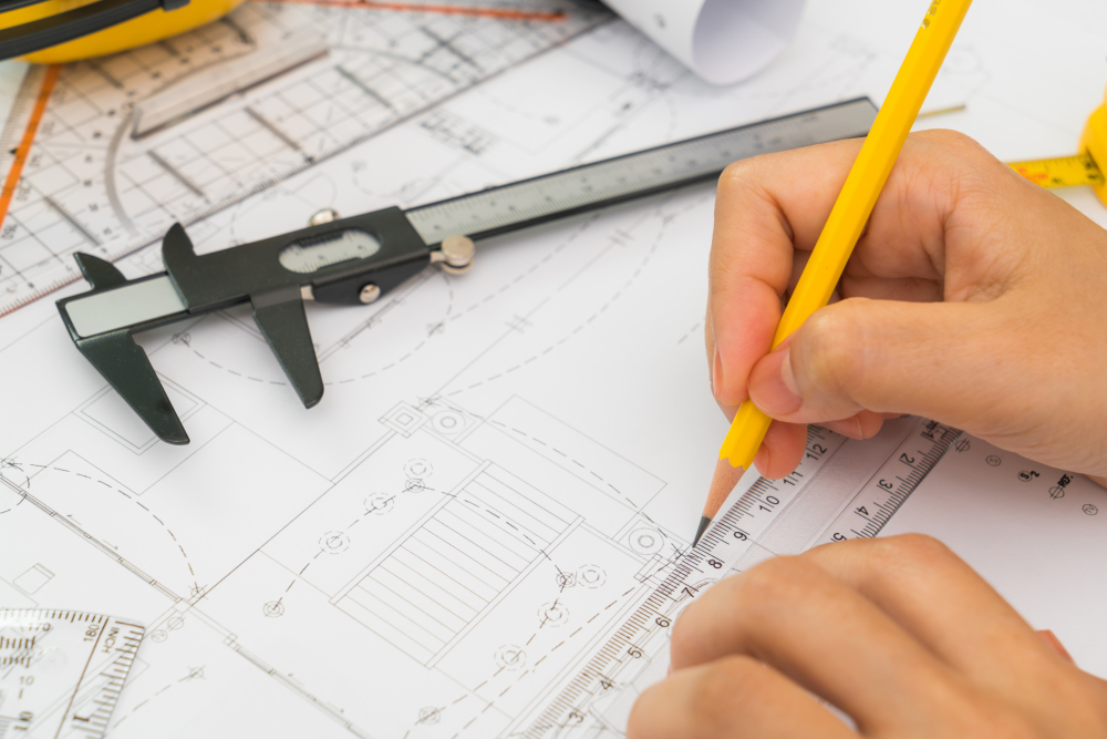 Technical interior drawings for execution planning